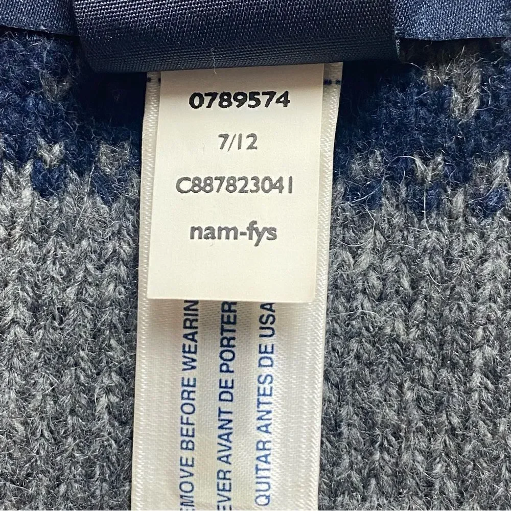 Tommy Hilfiger Wool Blend Gray White Scarves
